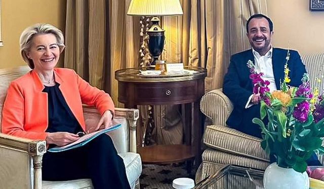 Hristodulidis ile Von der Leyen Kıbrıs konusunda ortak mesaj verdi