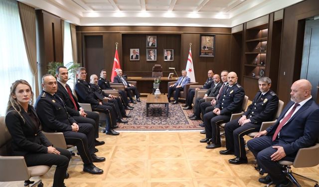 Başbakan Üstel, Türkiye Emniyet Genel Müdürü Ali Fidan’ı kabul etti