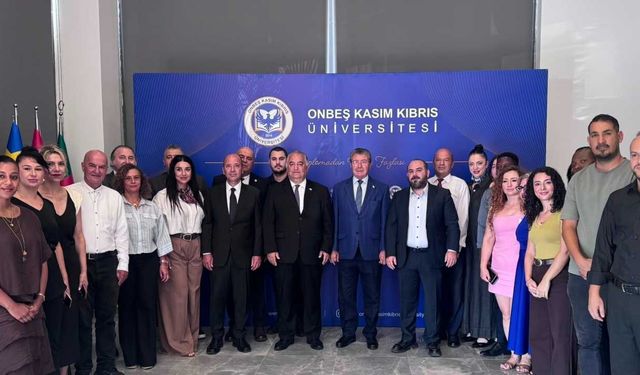 Başbakan Ünal Üstel, Onbeş Kasım Kıbrıs Üniversitesi’ni ziyaret etti