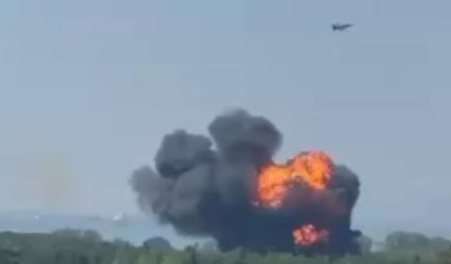 Yalova'da F-16 eğitim sırasında düştü