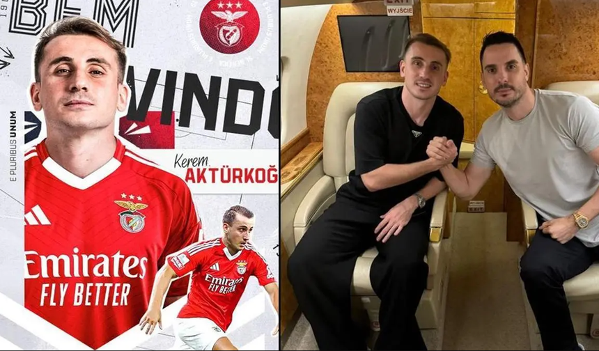 Kerem Aktürkoğlu resmen Benfica'da! Galatasaray ayrılığı KAP'a bildirdi