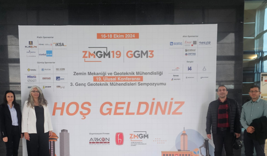 İnşaat Mühendisleri Odası'ndan bir heyet, 19. Ulusal Zemin Mekaniği ve Geoteknik Mühendisliği Konferansı’na katıldı