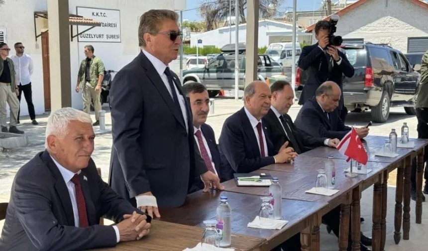 Cevdet Yılmaz ve devlet protokolü Güzelyurt Kitap Evi’nde