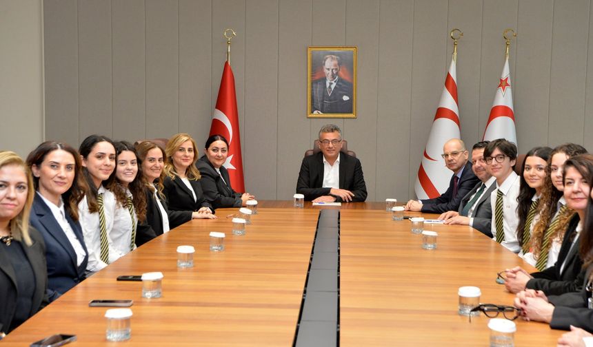 Erhürman, TMK Müdürü Kortay ve beraberindeki heyeti kabul etti