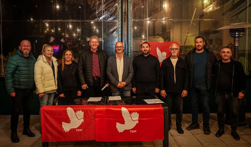 TDP Lefke İlçesi 9. Olağan Kongresi yapıldı: Karabetça yeniden başkan