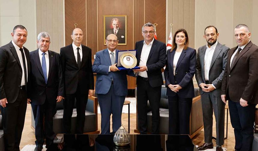 Cumhurbaşkanı Tufan Erhürman, POL-VAK heyetini kabul etti