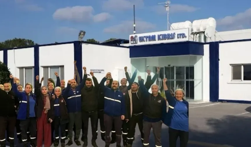 Ektam Kıbrıs'ta grevin 21. günü: İşveren sendikasız işçi çalıştırma ısrarını sürdürüyor!