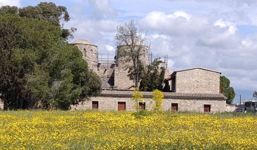 St. Barnabas Manastırı’nda bulunan kilise binasında çalışma başlatıldı