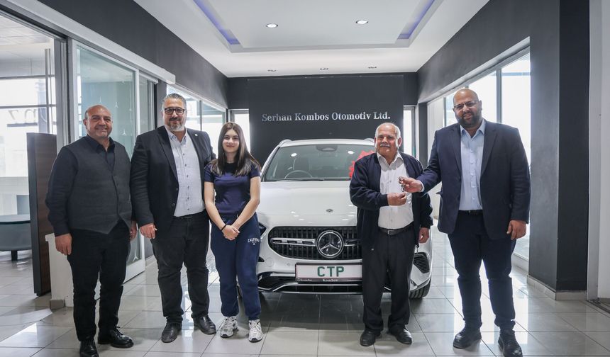 CTP Piyangosu’nun talihlisi Mercedes aracı teslim aldı