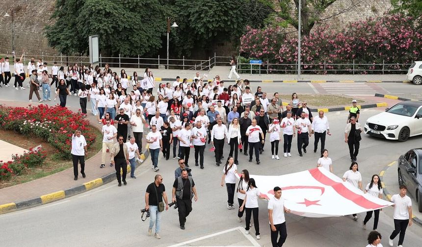Lefkoşa’da 19 Mayıs kortej yürüyüşü yapıldı