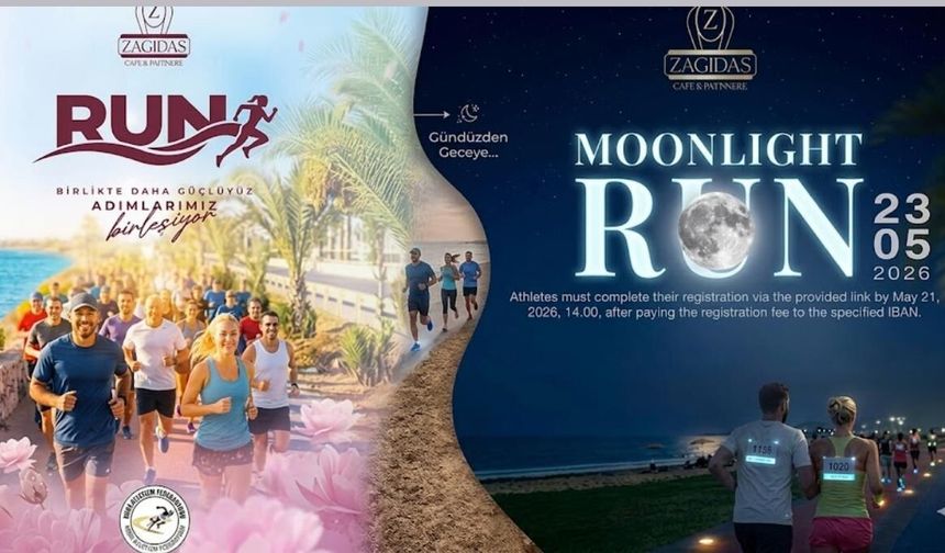 İSKELE’DE BİR İLK: “ZAGIDAS MOONLIGHT RUN” GECEYİ AYDINLATACAK