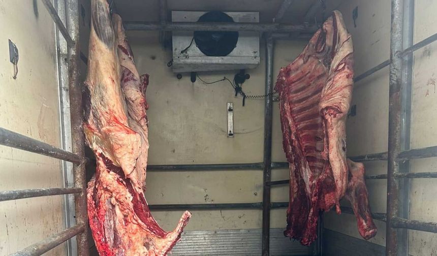 Hamitköy’de sağlıksız koşullarda, kaçak kesilen etler imha edildi