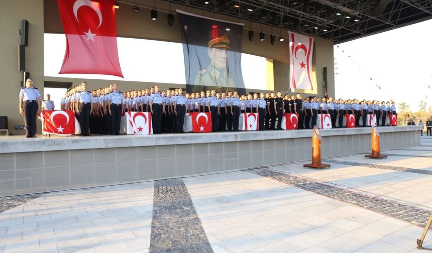 175 polis ve 25 itfaiye memuru yemin ederek göreve başladı