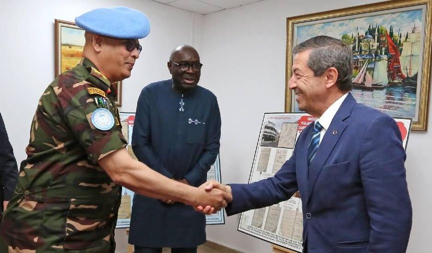 Ertuğruloğlu, BM Temsilcisi Diagne ve UNFICYP Komutanı Alam’ı kabul etti