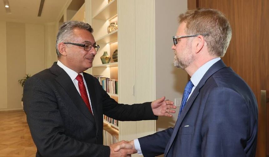 Cumhurbaşkanı Erhürman, Hagström'ü kabul etti