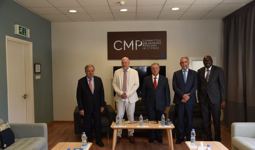 Guterres, ara bölgedeki Kayıp Şahıslar Komitesi Antropoloji Laboratuvarı’nı ziyaret etti