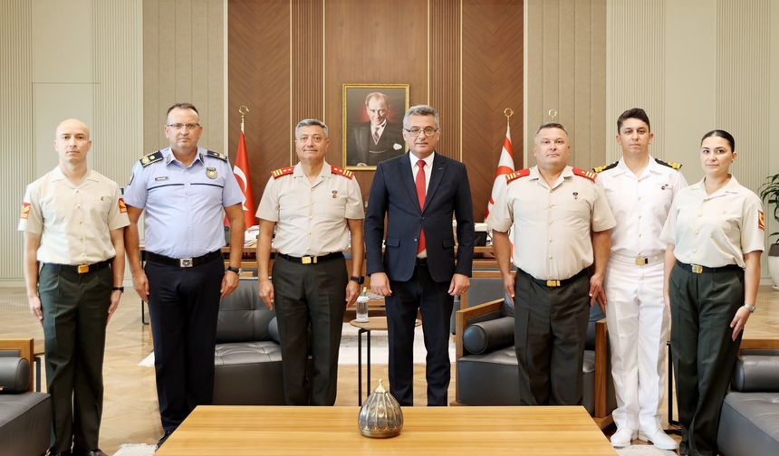 Erhürman, GKK Komutanı Tümgeneral Görgülü ve beraberindeki heyeti kabul etti