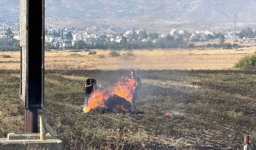 120 Dönüm Kül Oldu! Alevler Tarım Arazisini Vurdu