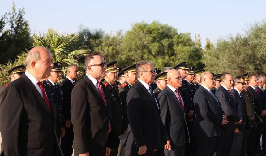 Boğaz Şehitliği, Dr. Fazıl Küçük ve Rauf Raif Denktaş'ın Anıt Mezarı’nda tören düzenlendi