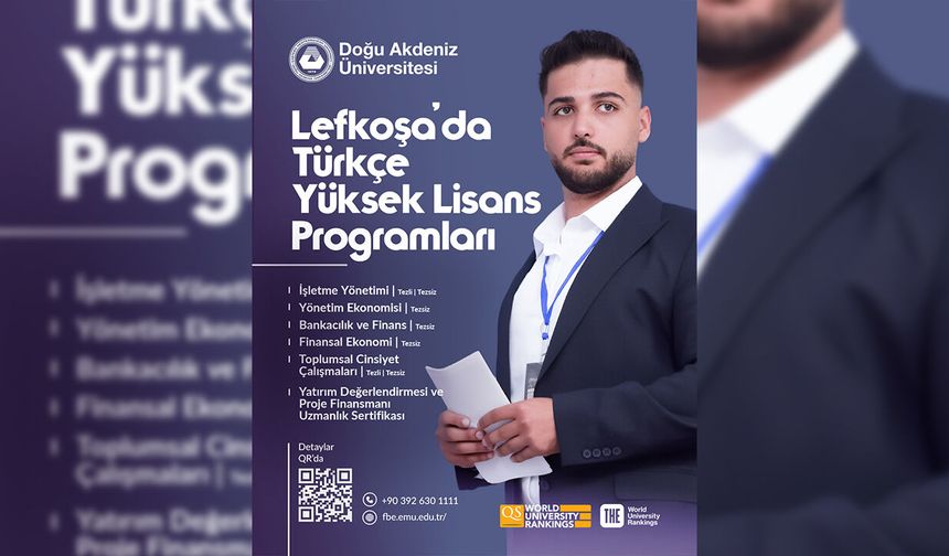DAÜ Lefkoşa’daki yüksek lisans programlarıyla akademik fırsatlar sunuyor