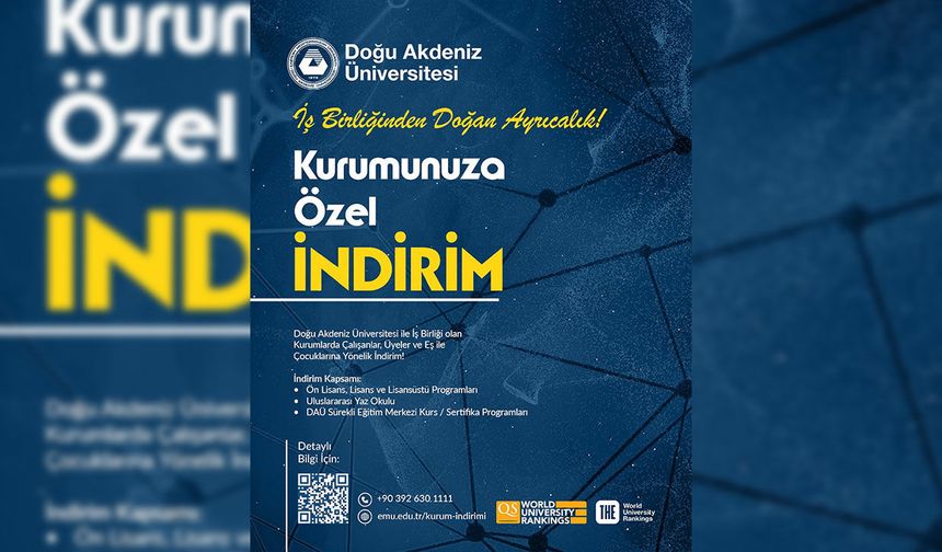 DAÜ ile iş birliği yapan kurumlara özel eğitim avantajları