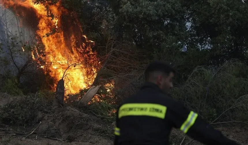 Yunanistan'da birçok bölgede orman yangınları çıktı