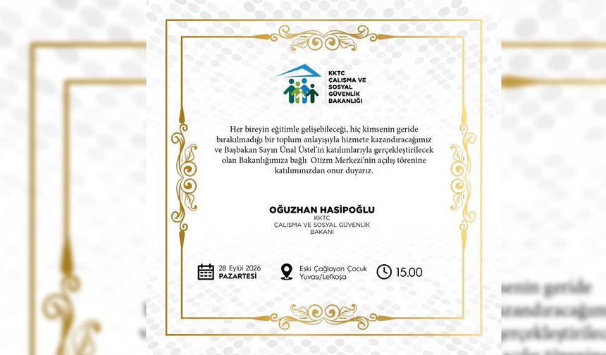 KKTC'nin ilk otizm merkezi hizmete giriyor