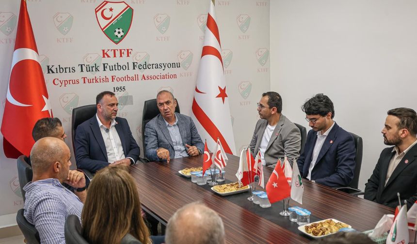 TDP heyeti KTFF’yi ziyaret etti: Gençlik ve Spor Bakanlığı kurulmalı
