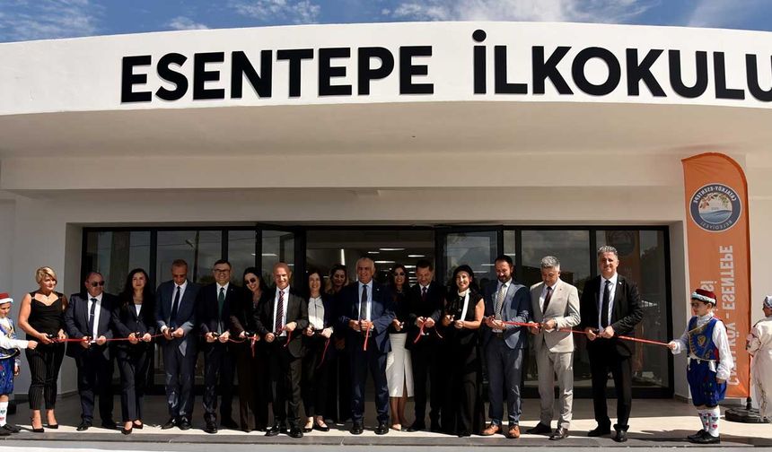 Esentepe İlkokulu yeni okul binası açıldı