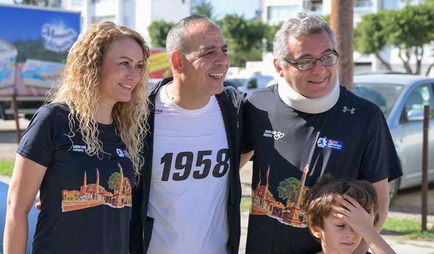 “Kalpten Kalbe Koşuyoruz”: Ülker Lefkoşa Yarı Maratonu 4 KM Halk Koşusu başladı