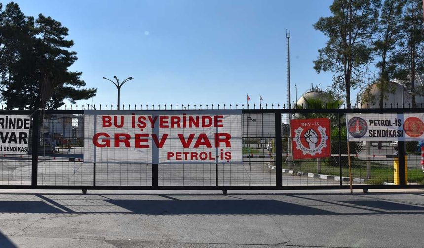 Petrol İşçileri Sendikası’nın Kıbrıs Türk Petrolleri’ndeki uyarı grevi devam ediyor