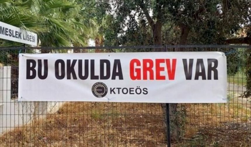 Girne bölgesindeki okullarda öğleden sonra grev yapılacak