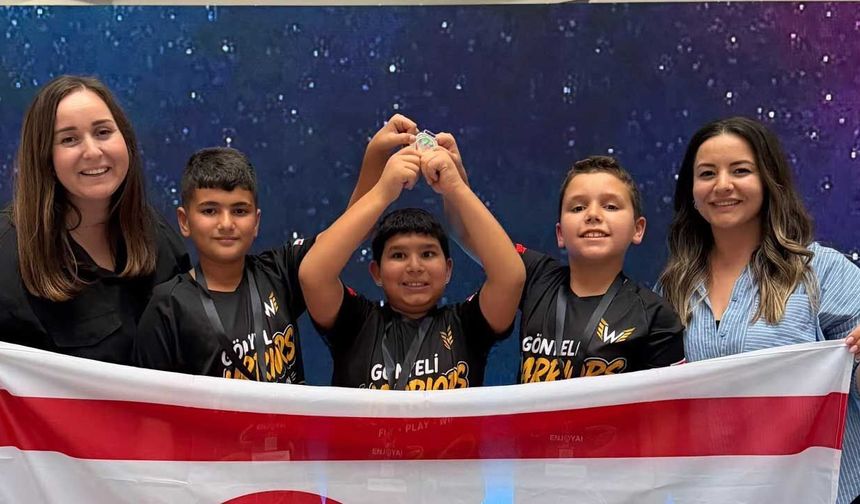 Kıbrıs Robofest öğrencileri Avrupa Drone Futbolu’nda zirvede…
