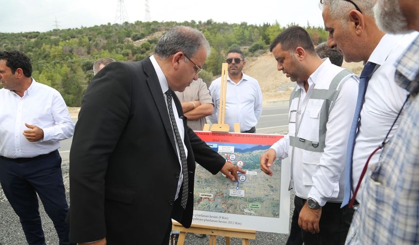 Sucuoğlu: Dağ yolu’nu KKTC’ye hayat veren bir yola dönüştüreceğiz